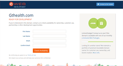 Desktop Screenshot of gthealth.com